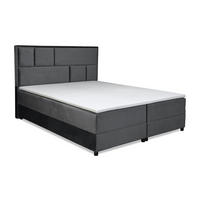 BOXSPRING KREVET 160/200 cm     siva  - siva/crna, Moderno, drvni materijal/drvo (160/200cm) - Hom`in