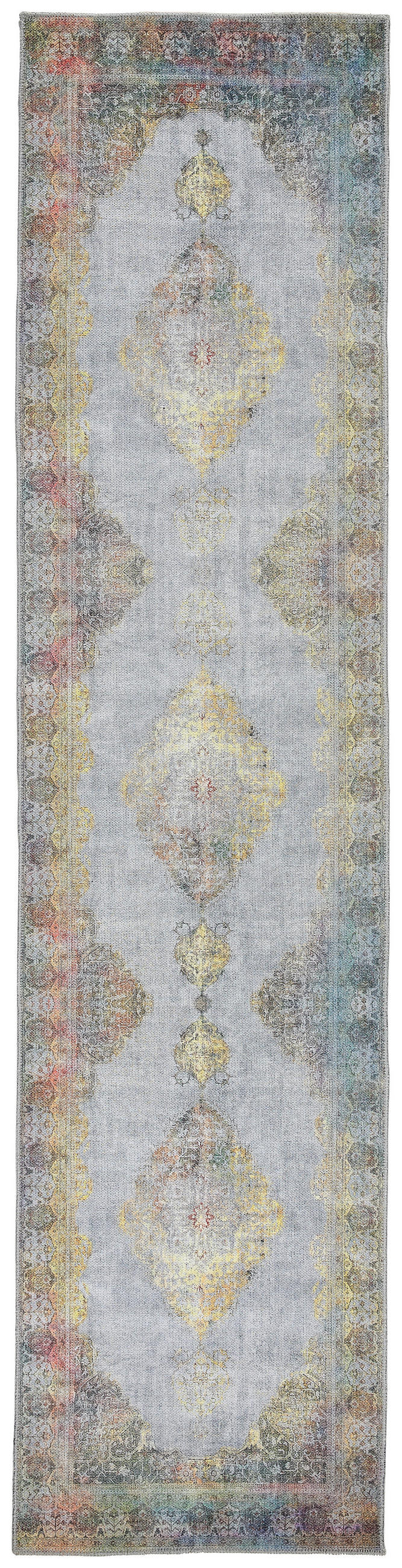 LÄUFER 76/300 cm Grau, Multicolor  - Multicolor/Grau, LIFESTYLE, Textil (76/300cm) - Novel