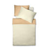 KÉTOLDALAS ÁGYNEMŰHUZAT 140/200 cm  - krém/homok, Basics, textil (140/200cm) - Fleuresse