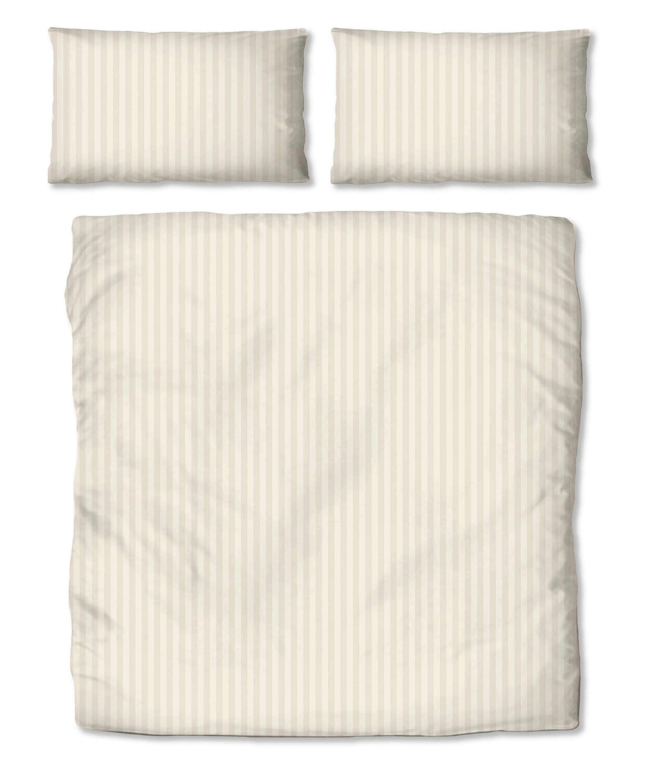 BETTWÄSCHESET 2-teilig Damast 200/200 cm  - Creme, Konventionell, Textil (200/200cm) - Dieter Knoll