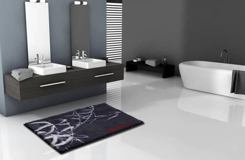 PREDLOŽKA PRED BIDET, 50/60 cm - antracitová, Basics, textil/plast (50/60cm) - Grund