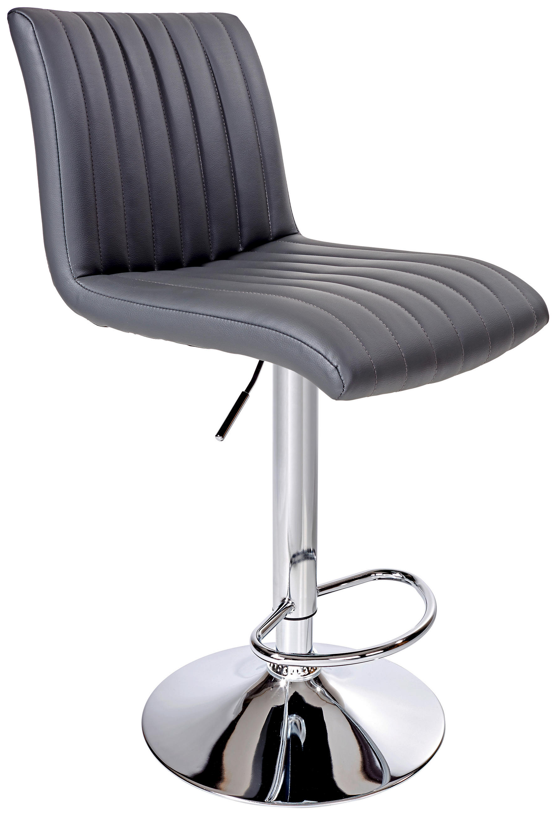 Barhocker Höhenverstellbar Mit Lehne Party Grau/chrom