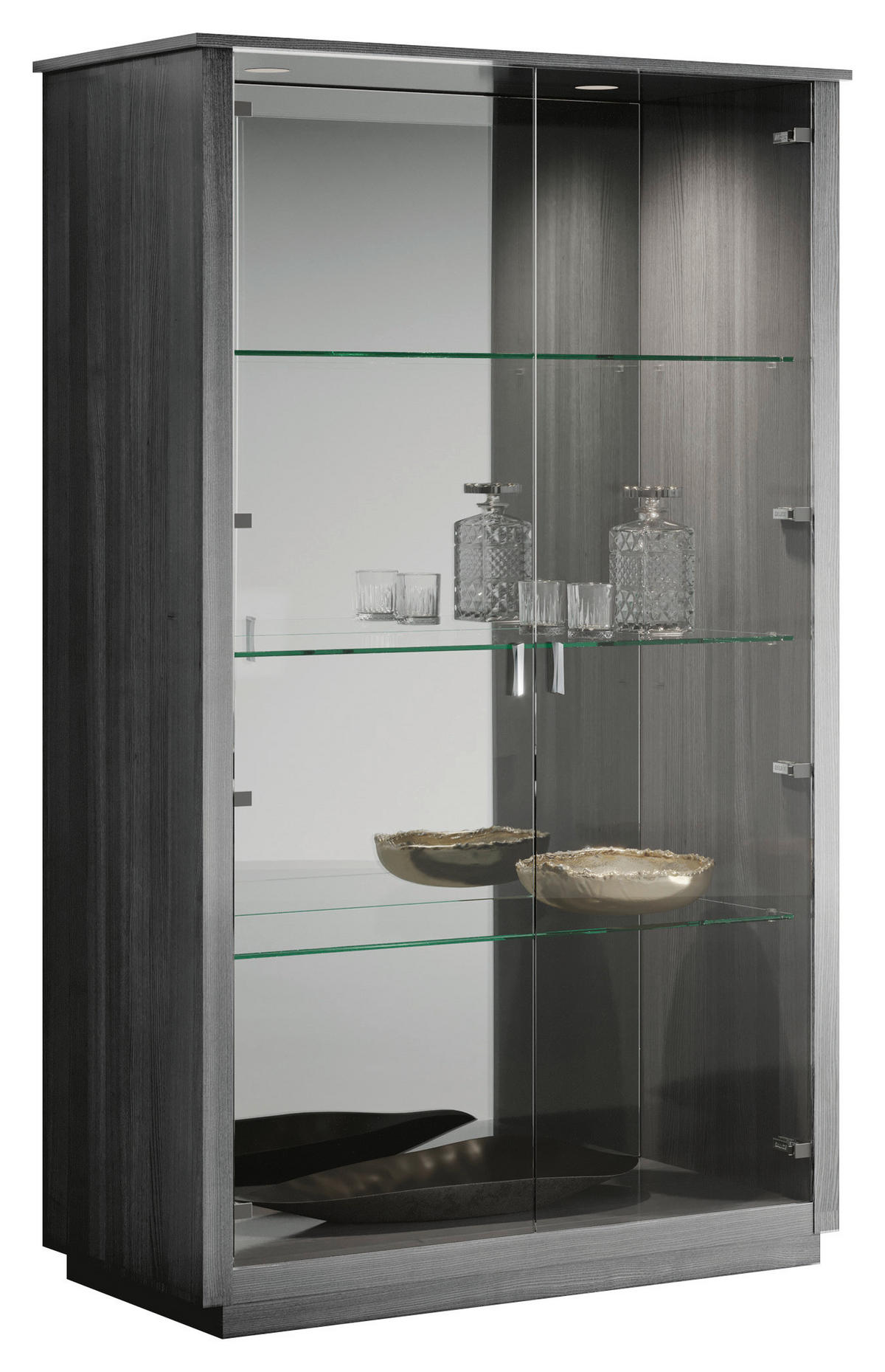 VITRIN tölgyfa színű  - tölgyfa színű, Modern, faalapú anyag (117/190,3/54,7cm) - Novel