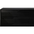 SIDEBOARD Schwarz  175/86/40 cm  - Schwarz, Trend, Holz/Metall (175/86/40cm) - Ambia Home
