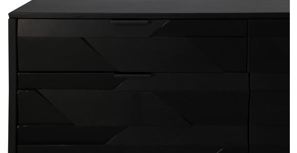 SIDEBOARD Schwarz  175/86/40 cm  - Schwarz, Trend, Holz/Metall (175/86/40cm) - Ambia Home