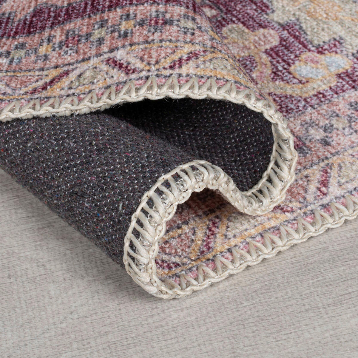 FLACHWEBETEPPICH 120/170 cm Hebden Washable Pink  - Pink, Basics, Textil (120/170cm)