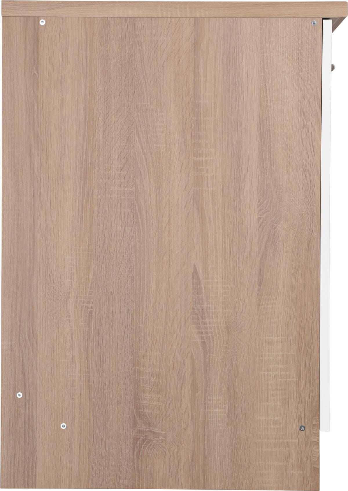 BÄNKSKÅP FÖR DISKHO 100/84,8/60 cm  i ekfärgad, vit  - vit/silver, Basics, metall/trämaterial (100/84,8/60cm) - Respekta