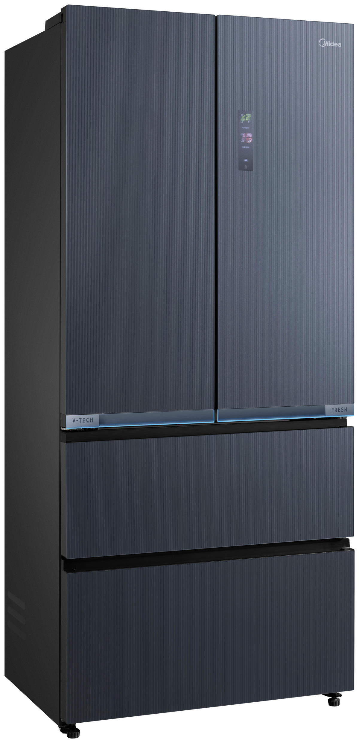 FRENCH-DOOR 83,3/191/60 cm MDRF705BIE70  - Dunkelgrau, Basics, Kunststoff/Metall (83,3/191/60cm) - Midea