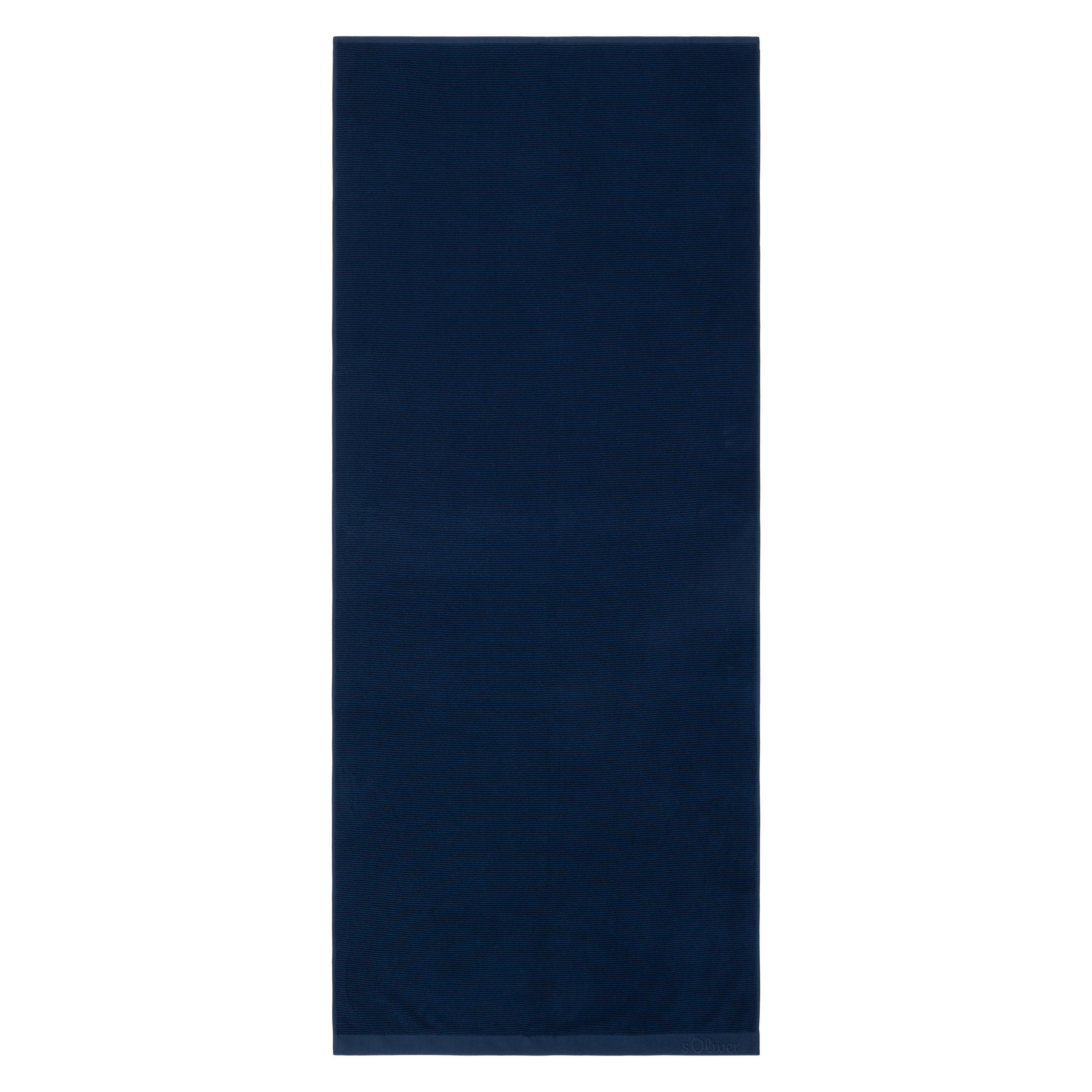 SAUNATUCH 80/200 cm s.Oliver Dunkelblau - Dunkelblau, Trend, Textil (80/200cm) - S. Oliver