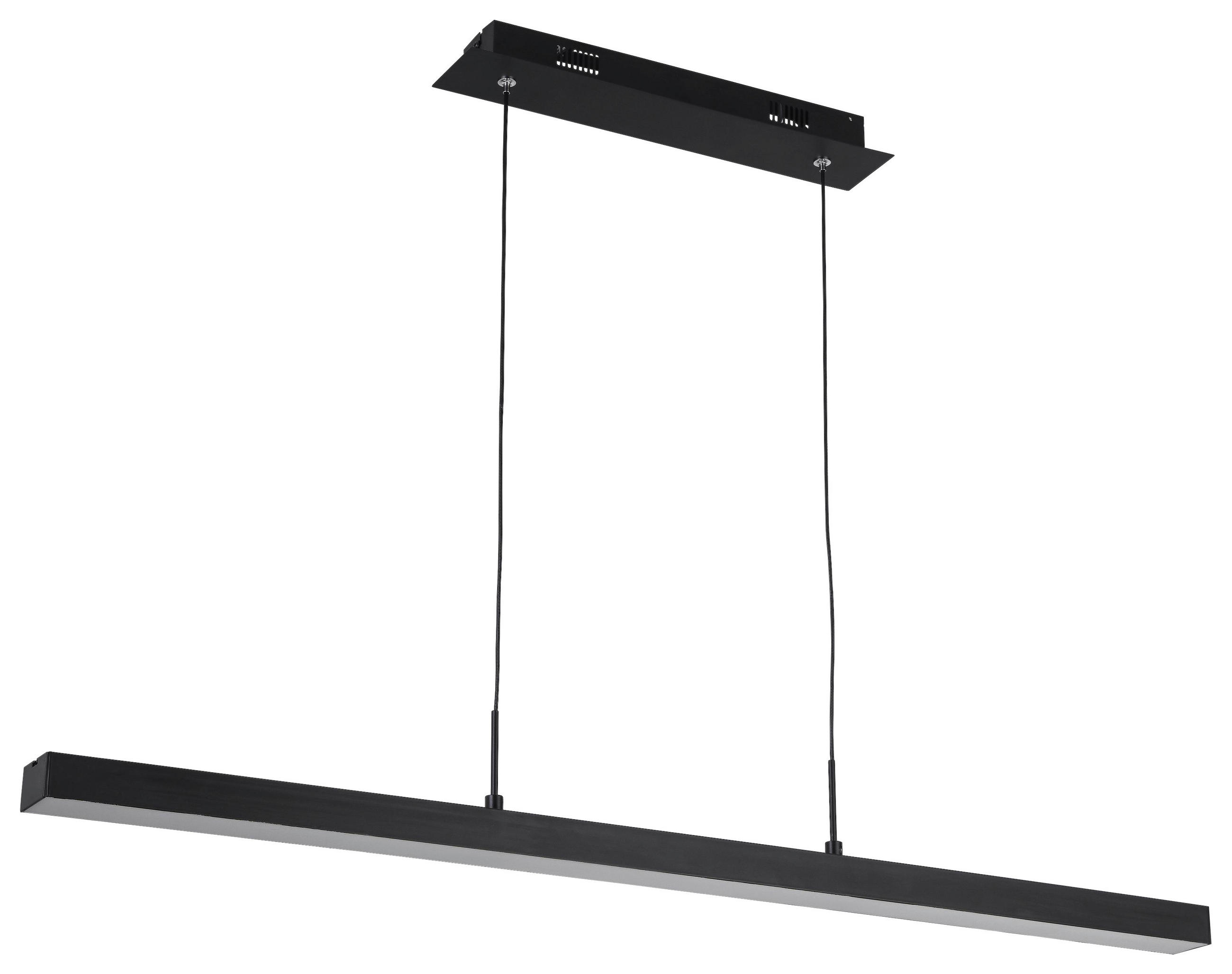 LED-HÄNGELEUCHTE 100/5/120 cm - Schwarz, KONVENTIONELL, Kunststoff/Metall (100/5/120cm) - Novel