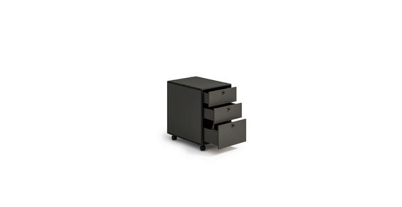 ROLLCONTAINER 40,7/55,6/63 cm - Anthrazit/Schwarz, Design, Holzwerkstoff/Kunststoff (40,7/55,6/63cm) - Novel