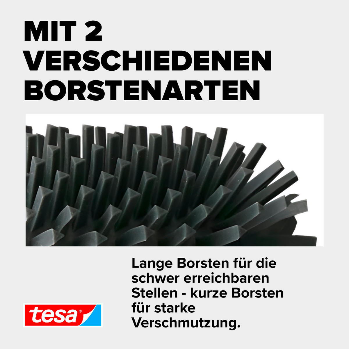 ERSATZBÜRSTE - Basics, Kunststoff (7,1/9,4/7,1cm) - Tesa