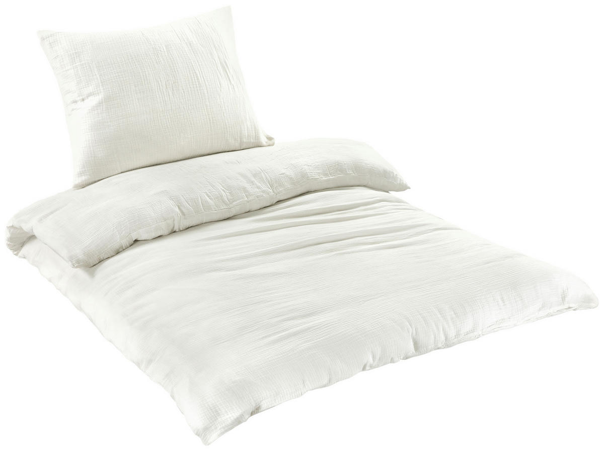 BETTWÄSCHE Renforcé, Musselin 140/220 cm  - Perlmutt, Basics, Textil (140/220cm) - Novel
