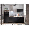 KÜCHENBLOCK 260 cm   in Schwarz  - Eichefarben/Schwarz, LIFESTYLE, Holzwerkstoff/Kunststoff (260cm) - MID.YOU