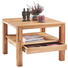 COUCHTISCH Kernbuche massiv quadratisch Buchefarben - Buchefarben, Design, Holz (75/58/75cm) - LINEA NATURA