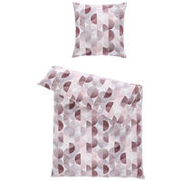 BETTWÄSCHE 2-teilig Biber 135/200 cm  - Beere, Design, Textil (135/200cm) - Janine