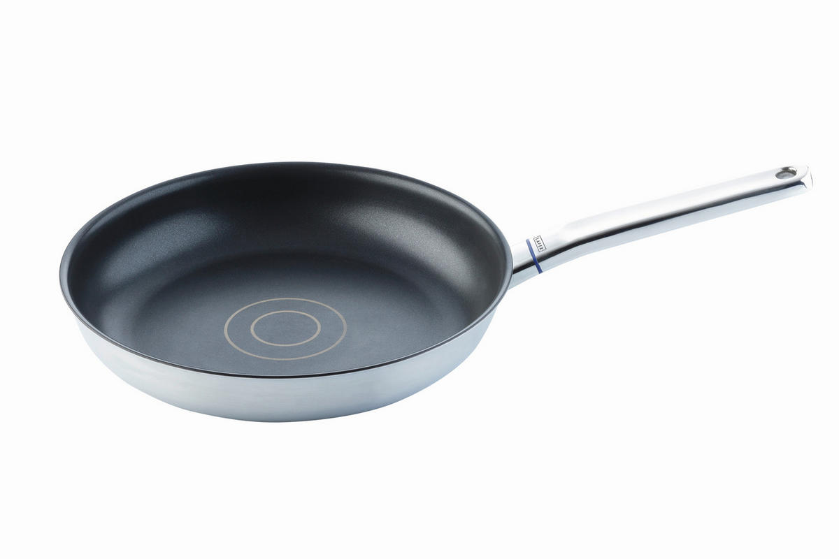 BRATPFANNE Lafer 24 cm  - Silberfarben, Design, Metall (24cm) - Johann Lafer