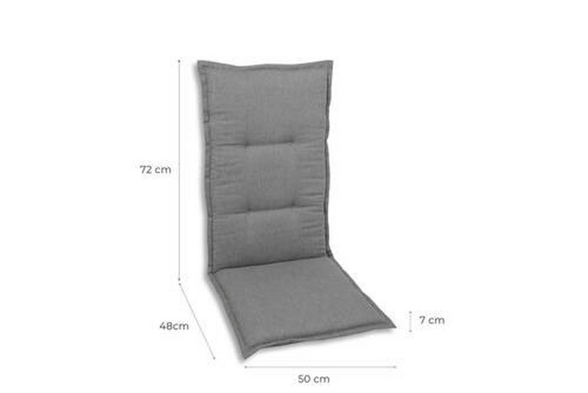 SESSELAUFLAGENSET in Grau Uni  - Grau, Basics, Textil (50/7/120cm)