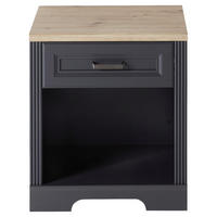 ROLLCONTAINER Graphitfarben, Eiche Artisan  - Graphitfarben/Eiche Artisan, KONVENTIONELL, Holzwerkstoff/Metall (54/62/39cm) - Carryhome