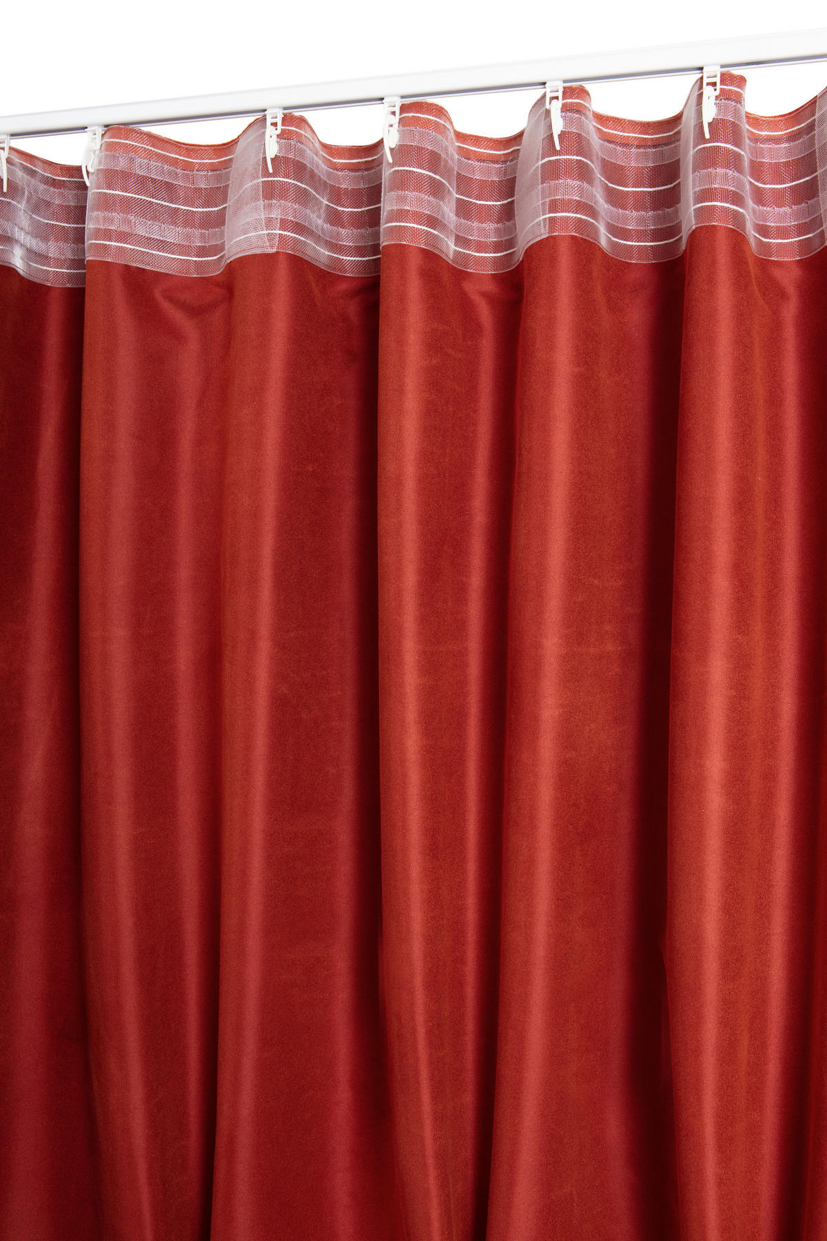 FERTIGVORHANG  blickdicht   140/280 cm  - Rot, Basics, Textil (140/280cm)