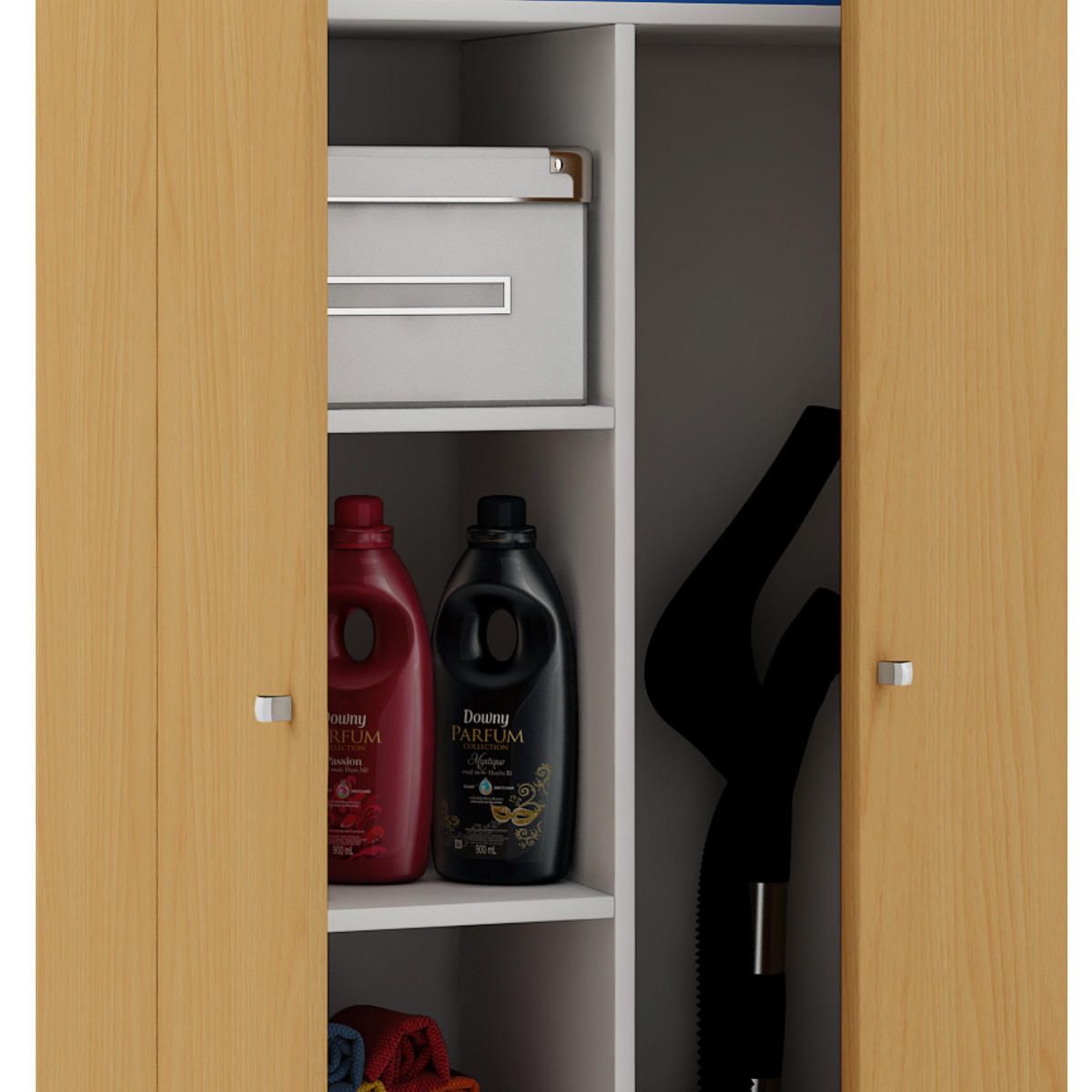 MEHRZWECKSCHRANK 70/238/39 cm  in Buchefarben  - Buchefarben/Silberfarben, MODERN, Holzwerkstoff/Kunststoff (70/238/39cm) - MID.YOU