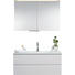 BADEZIMMER - Eichefarben/Weiß, Design, Glas/Holz (100cm) BADEZIMMER - Eichefarben/Weiß, Design, Glas/Holz (100cm)