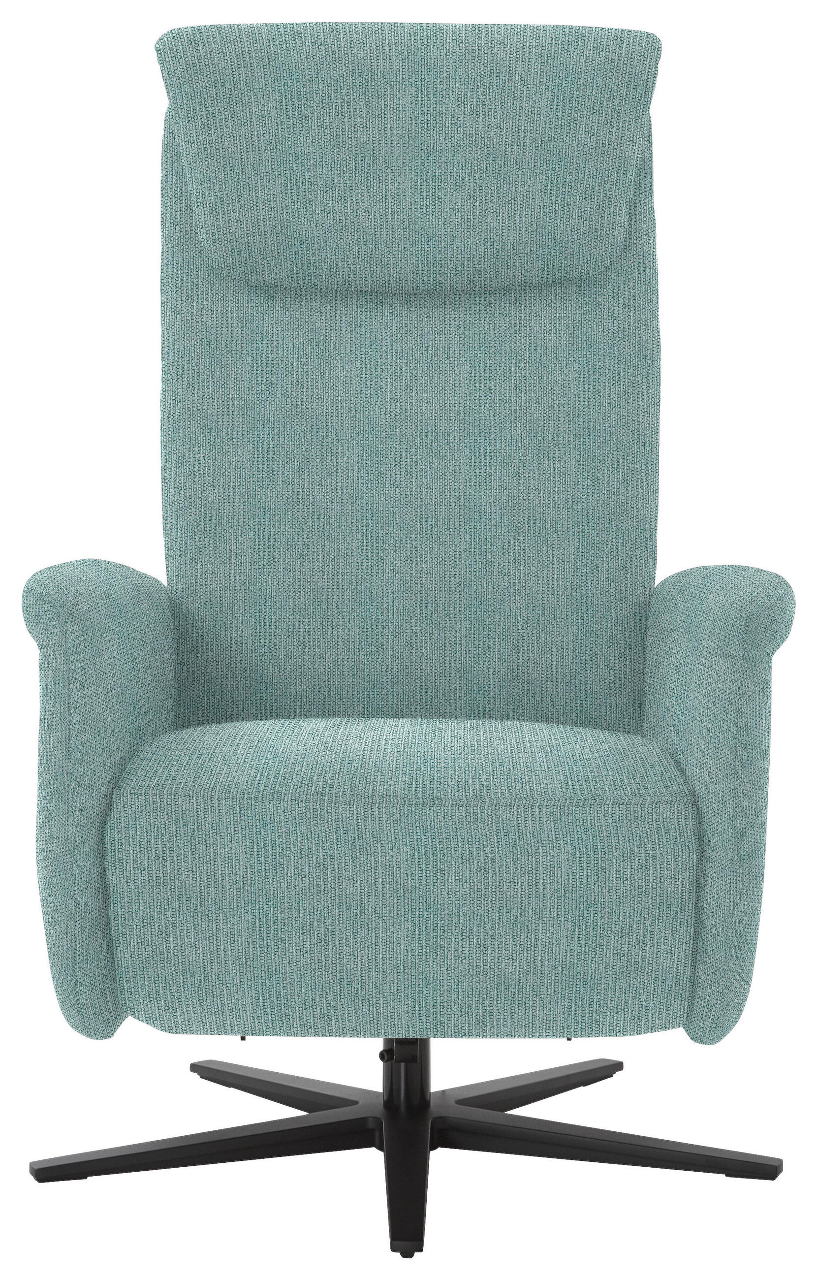 RELAXSESSEL in Textil Salbeigrün  - Salbeigrün/Schwarz, Design, Textil/Metall (77/115/89cm) - Pure Home Comfort