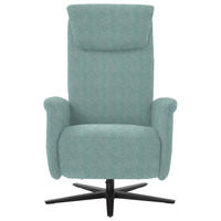 RELAXSESSEL in Textil Salbeigrün  - Salbeigrün/Schwarz, Design, Textil/Metall (77/115/89cm) - Pure Home Comfort