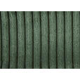 ECKSOFA in Cord, Velours Olivgrün  - Schwarz/Graphitfarben, MODERN, Textil/Metall (180/302cm) - Venda
