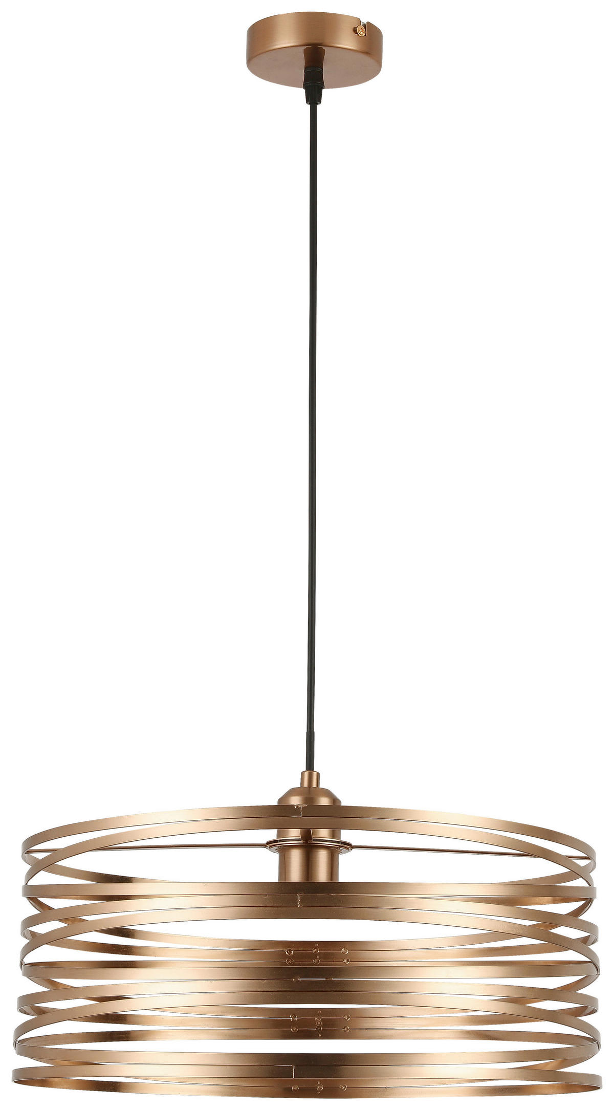 HÄNGELEUCHTE 40/120 cm   - Schwarz/Cappuccino, Trend, Kunststoff/Metall (40/120cm) - Novel