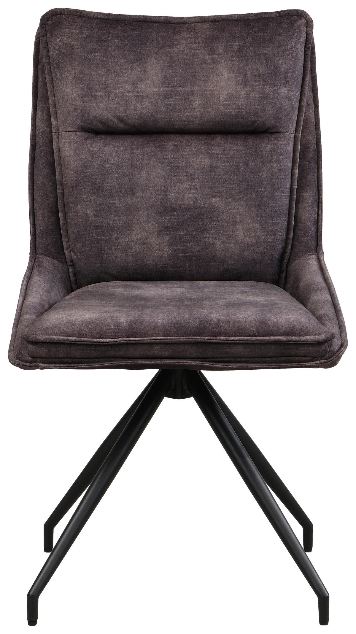 STOL  360° vridbar sits vävt tyg  - brun/svart, Design, metall/textil (52/92/61cm) - Carryhome