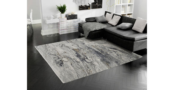 WEBTEPPICH 67/130 cm Lille Grau, Goldfarben  - Goldfarben/Grau, Design, Textil (67/130cm) - Dieter Knoll