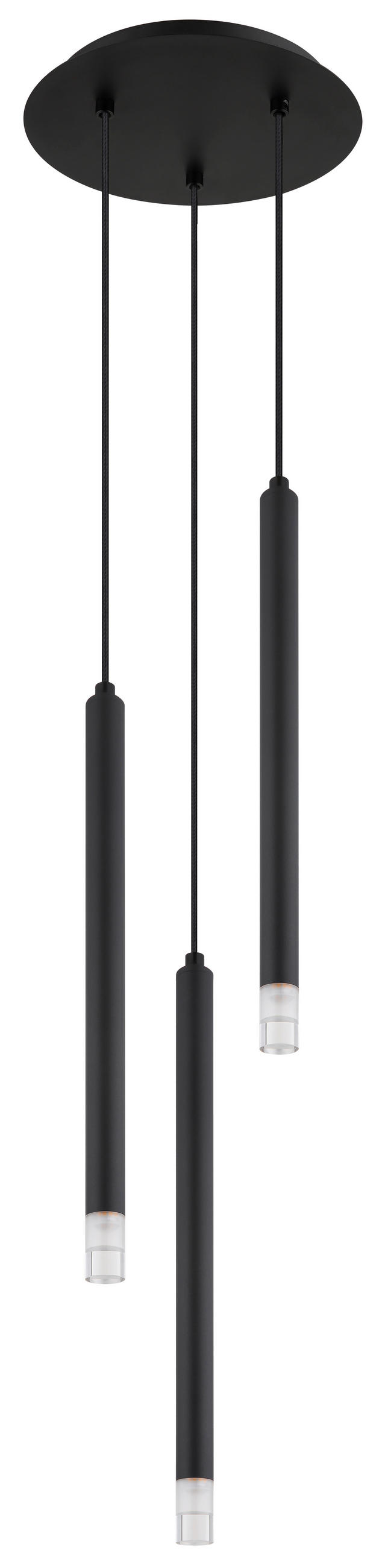 HÄNGLAMPA 24/120 cm  - klar/svart, Basics, metall/textil (24/120cm) - Globo