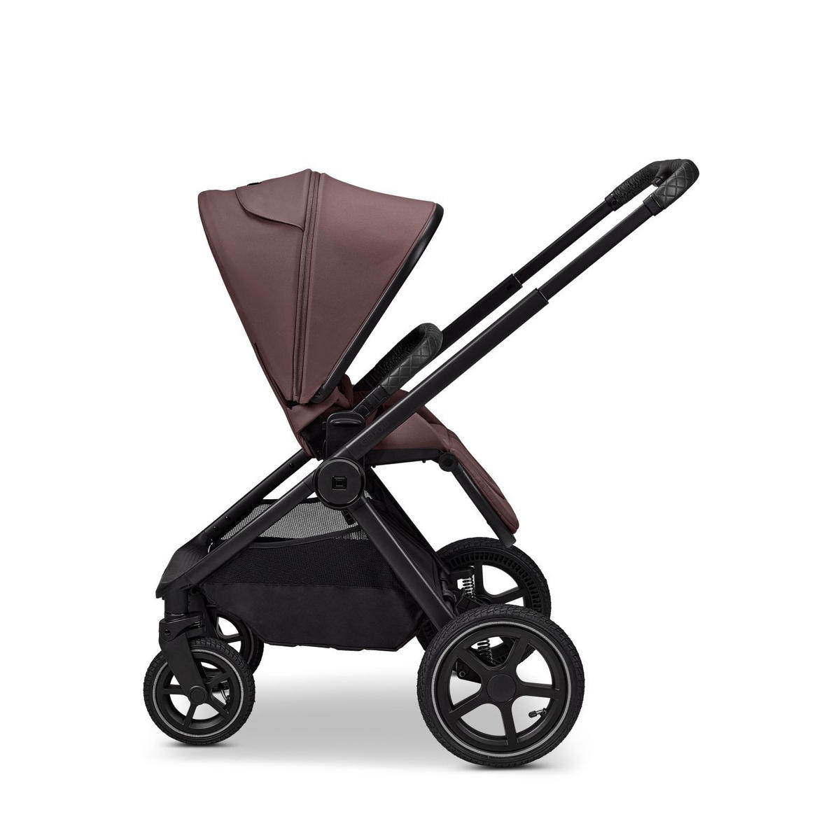 KINDERWAGENSET  GIO FOLD SET AIR  tonka  - Schwarz/Mokka, Basics, Textil/Metall (120/58/92cm) - Moon Edition