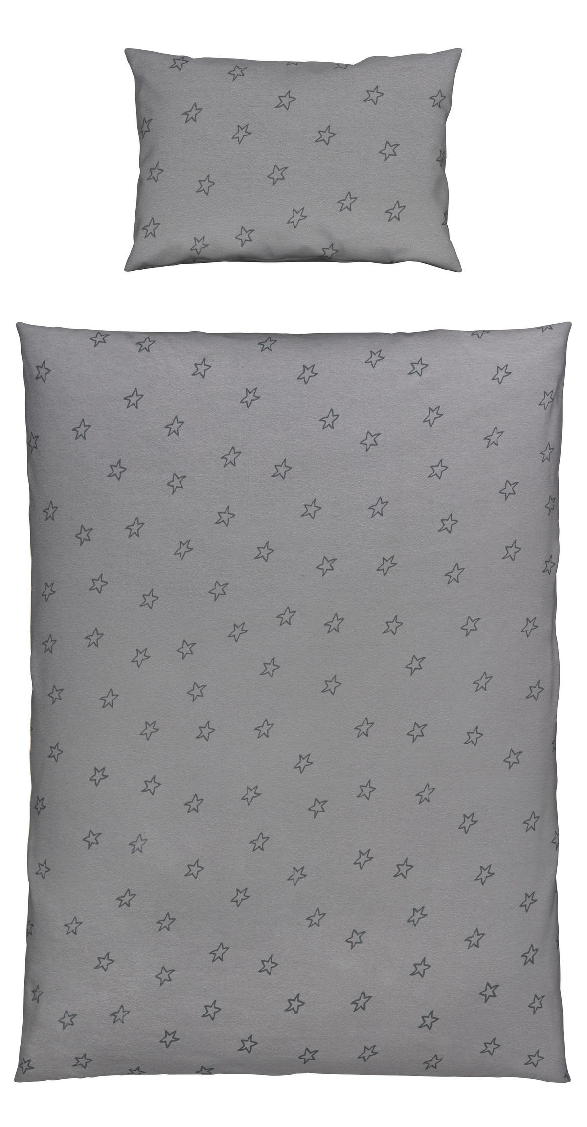 BABYBETTWÄSCHE 100/135 cm  - Grau, Basics, Textil (100/135cm) - Patinio
