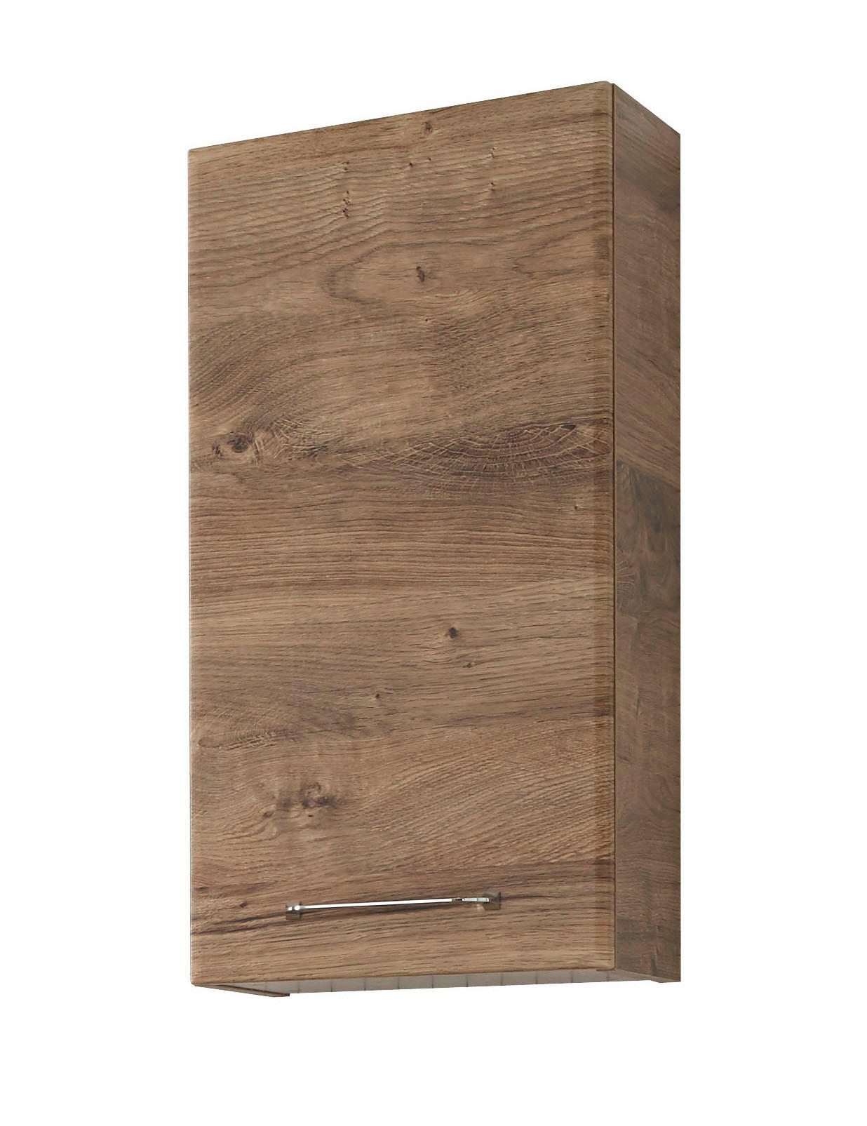 FALISZEKRÉNY 35/70/20 cm  - krómszínű/tölgyfa színű, Basics, faalapú anyag/Üveg (35/70/20cm) - Xora