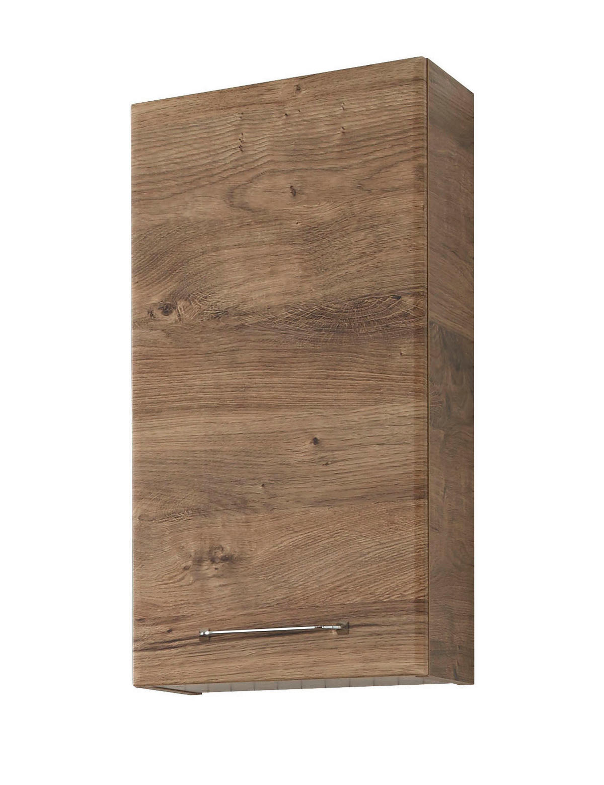 FALISZEKRÉNY 35/70/20 cm  - krómszínű/tölgyfa színű, Basics, faalapú anyag/Üveg (35/70/20cm) - Xora