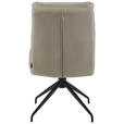 STUHL - Taupe/Schwarz, Design, Textil/Metall (51,5/89,5/65cm) - Novel