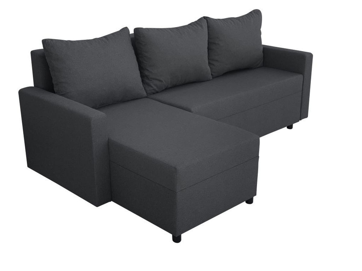 GARNITURA ZA DNEVNU SOBU tamnosiva  - tamnosiva, Moderno, tekstil (212/131cm) - Ti'me