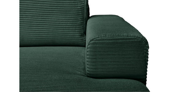 CloseUp von Carryhome ECKSOFA Dunkelgrün Cord.