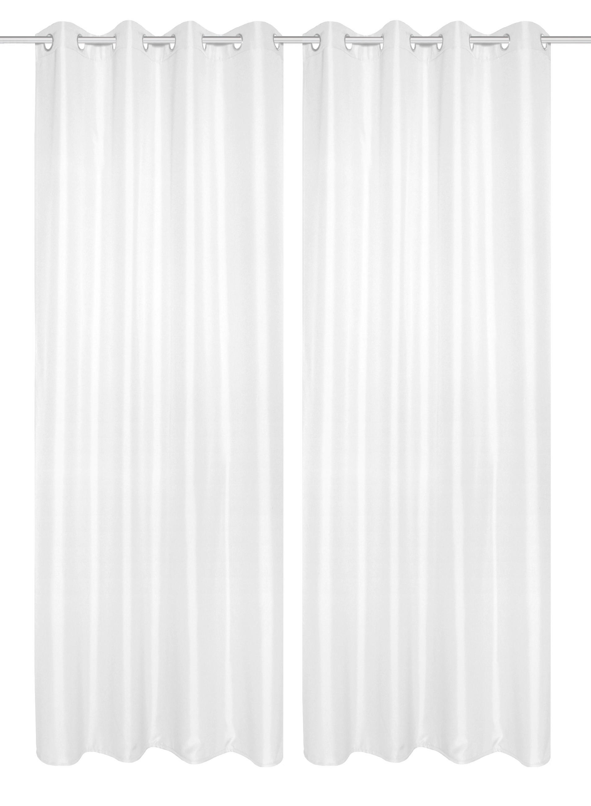 ÖSENSCHAL ATLANTIKA blickdicht 140/235 cm   - Weiß, Basics, Textil (140/235cm)