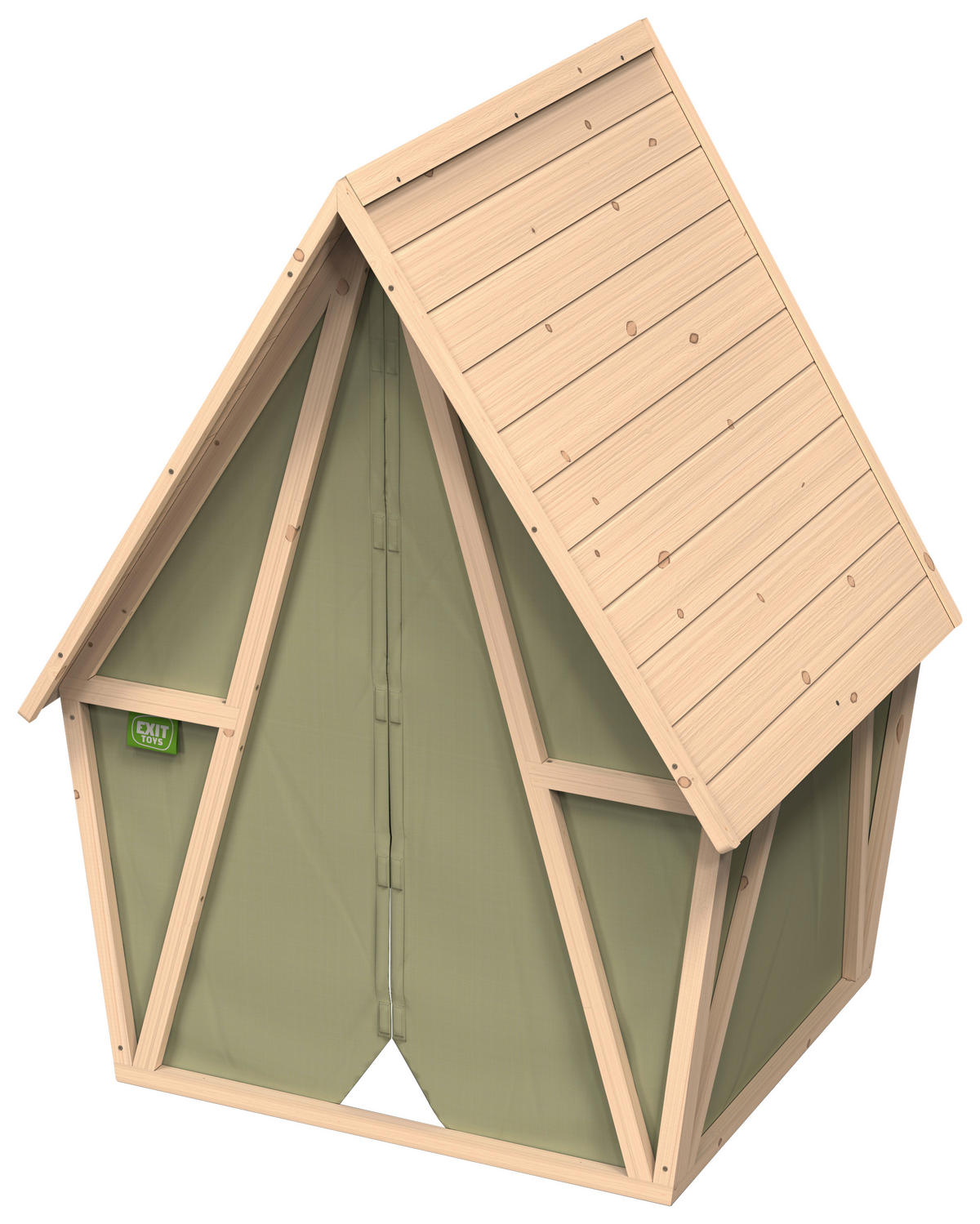 SPIELHAUS  - Grün, Konventionell, Holz/Kunststoff (114/124/164cm) - EXIT Toys