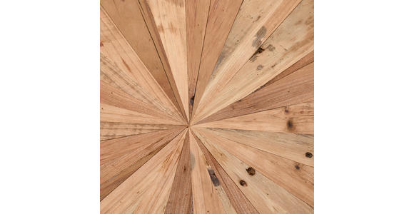 BEISTELLTISCH 40/40/42 cm Tanne massiv Naturfarben, Schwarz rund  - Schwarz/Naturfarben, LIFESTYLE, Holz/Metall (40/40/42cm) - Landscape