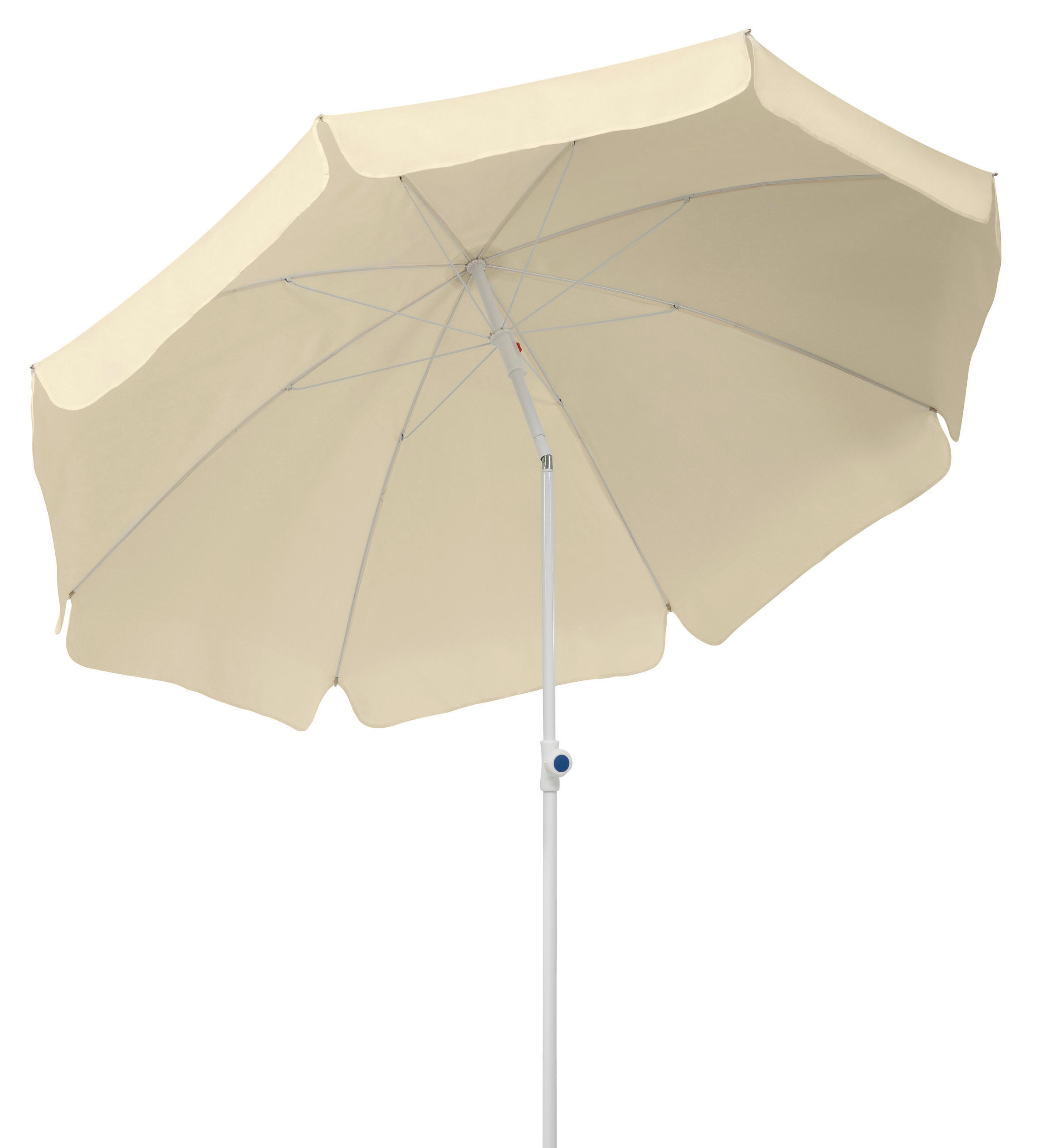 SONNENSCHIRM 200 cm Naturfarben  - Weiß/Naturfarben, Basics, Textil/Metall (200/215/200cm) - Schneider
