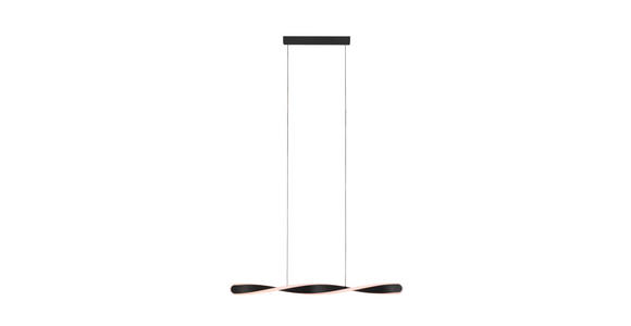 LED-HÄNGELEUCHTE 89/6/150 cm  - Schwarz, Design, Kunststoff/Metall (89/6/150cm) - Novel