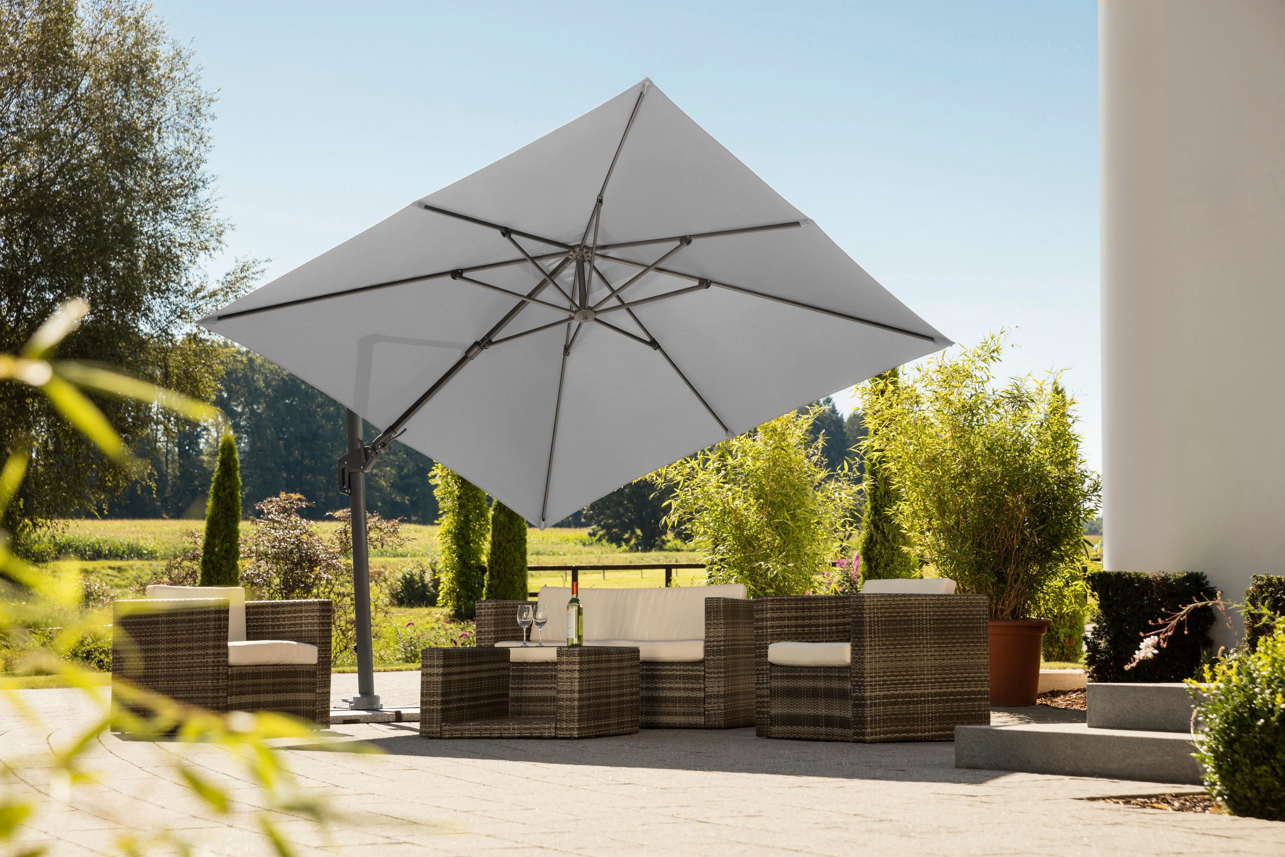 XXXL ZÁVESNÝ SLNEČNÍK 358/263/300 cm