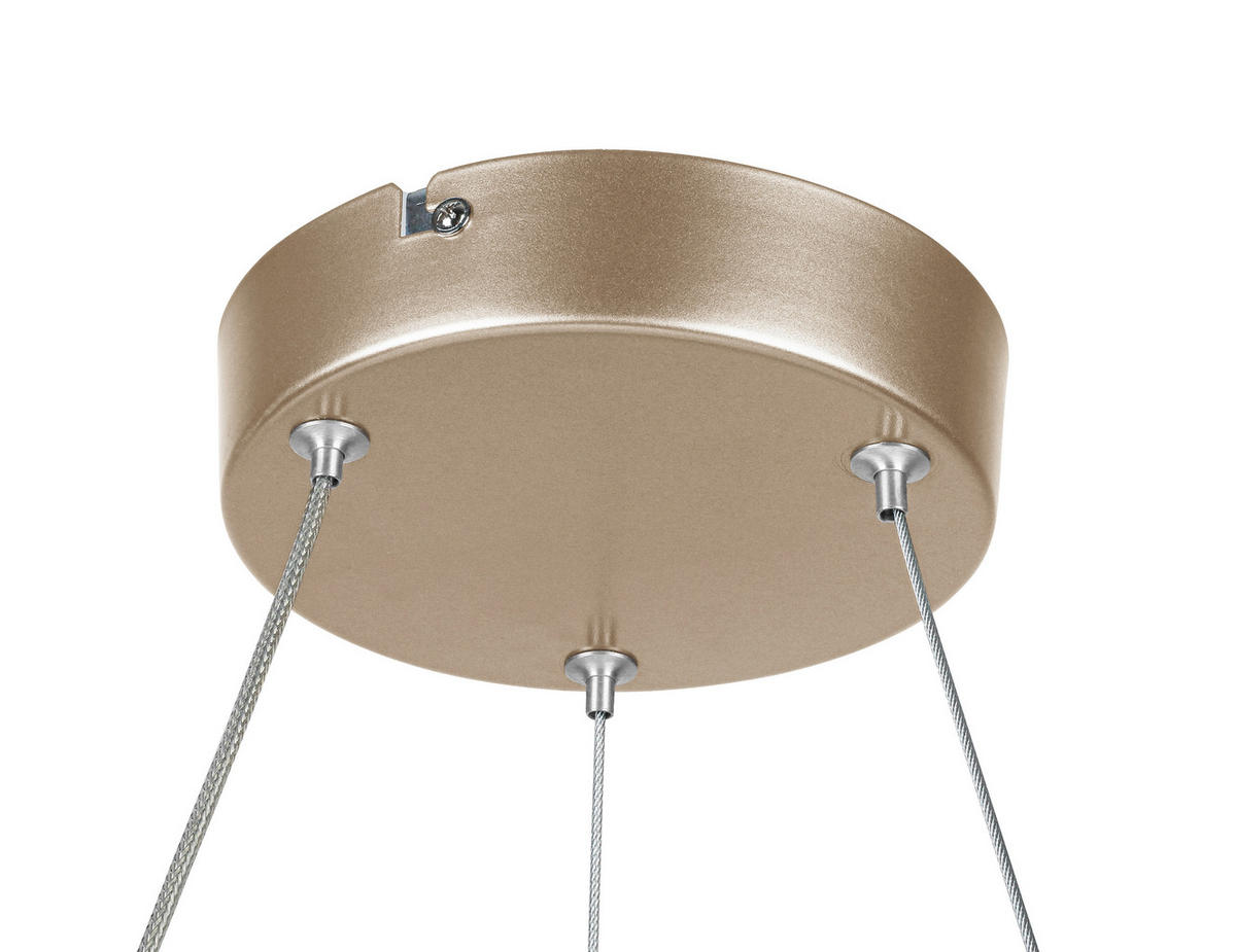 HÄNGELEUCHTE 50/120 cm   - Weiß/Cappuccino, Trend, Kunststoff/Metall (50/120cm) - Collet's Monde