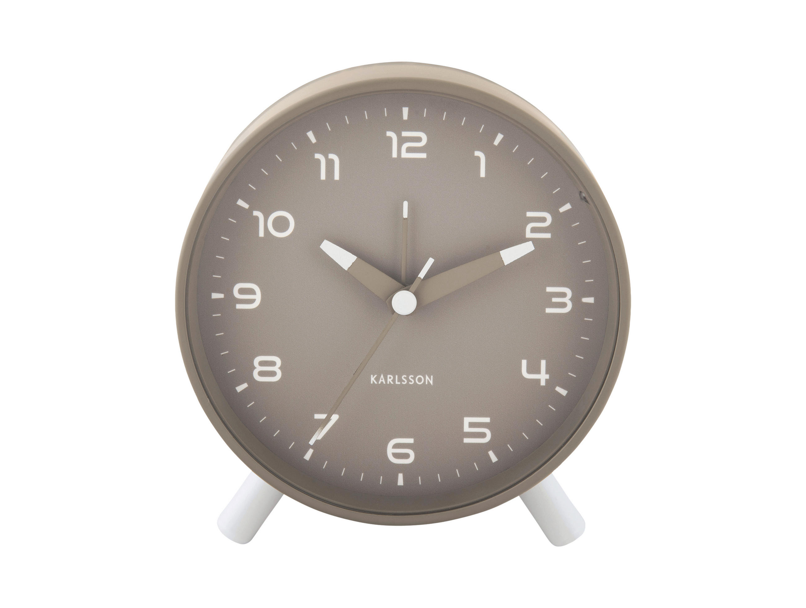 WECKER  Hellgrau  - Hellgrau, Basics, Metall (5/11/12cm) - Karlsson