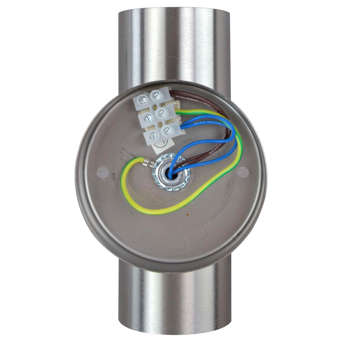 AUßENWANDLEUCHTE Electra  9.2 cm  - Edelstahlfarben/Anthrazit, Design, Metall (9.2cm)