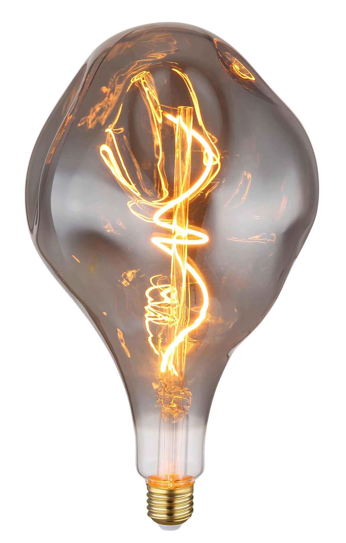 ŽARULJA DEKORATIVNA  - boje mjeda, Basics, staklo/metal (16,5/28cm) - Globo